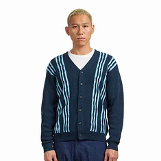 Beams Plus - Cardigan Born Stripe 14G