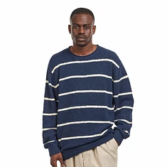 Beams Plus - Crew Cotton Linen Slab Stripe