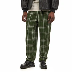 Beams Plus - 2 Pleats Relax Trousers Loose Weave Plaid