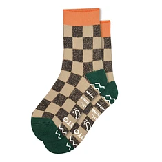 ROTOTO - Pile Room Socks "Checkerboad"