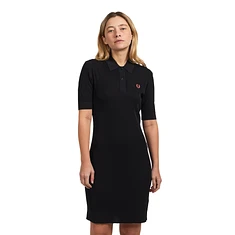Fred Perry - Ribbed Knitted Shirt Dress