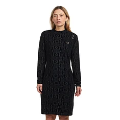 Fred Perry x Amy Winehouse Foundation - Flock Print Mesh Dress