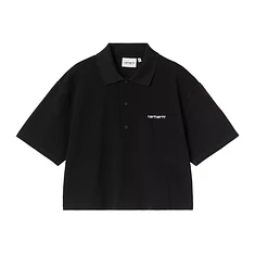 Carhartt WIP - W' S/S Carhartt Script Polo TS "Garment Washed" Pique, 240 g/m