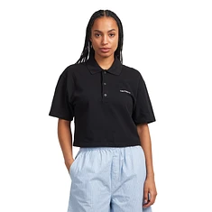 Carhartt WIP - W' S/S Carhartt Script Polo TS "Garment Washed" Pique, 240 g/m