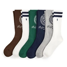 Polo Ralph Lauren - RL Crest Crew Sock 6-Pack