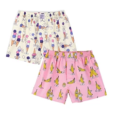 Lousy Livin Underwear - Ice Cream & Pink Banana Boxershorts 2 Pack