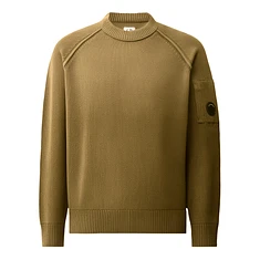 C.P. Company - Chenille Cotton Crewneck Lens Sweater