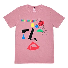The Strokes - Abstract Face Stone Wash T-Shirt