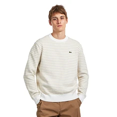 Lacoste - Striped Knit Crew Sweater