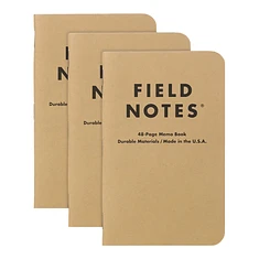 Field Notes - Original Kraft Mixed Paper 3-Pack