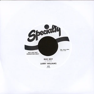 Larry Williams - Bad Boy / She Said Yeah