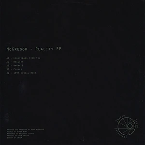 McGregor - Reality EP