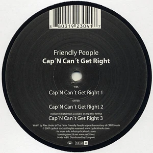 Friendly People - Cap'N Can't Get Right