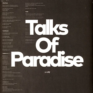 Slut - Talks Of Paradise Black Vinyl Edition