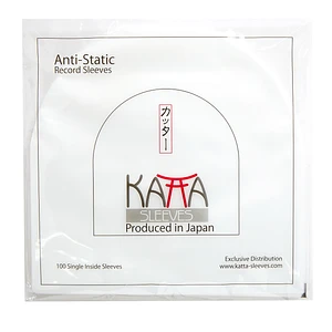 100x 7" Record Inner Sleeves - Innenhüllen (KATTA Inside Sleeves / antistatisch / halbrund / transparent)