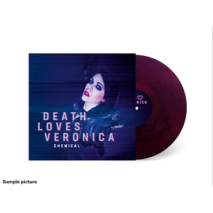 Death Loves Veronica - Chemical Transparent Purple&Black Marble Vinyl Edition