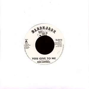 Don Campbell - You Give To Me / Dub Mix