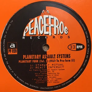 Planetary Assault Systems - Planetary Funk Vol. 3 (Visit To Pro-form iii)