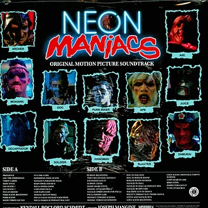Kendall Roclord Schmidt - OST Neon Maniacs Pink Blue Splatter Vinyl Edition