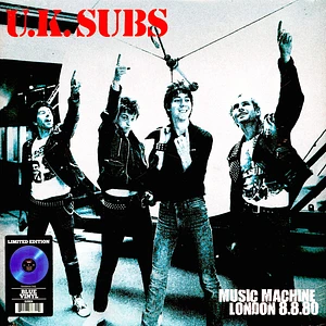 UK Subs - Music Machine London 8-8-80 Blue Vinyl Edition