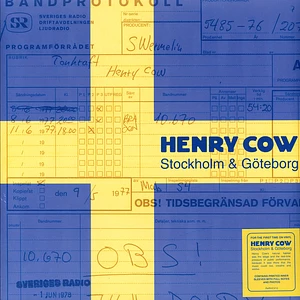 Henry Cow - Stockholm & Goteborg