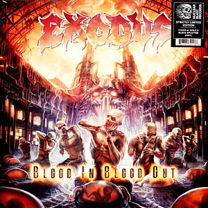 Exodus - Blood In Blood Outclear Gold Black Splatter Vinyl Edition