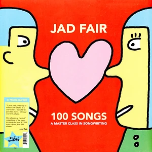 Jad Fair - 100 Songs (A Master Class In Songwriting) Red & Yellow Vinyl Edition