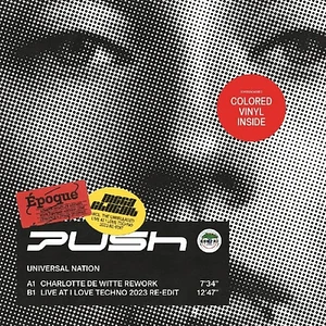 Push - Universal Nation (Charlotte De Witte Rework) Red Colored Vinyl Edition