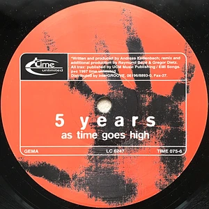 V.A. - 5 Years (As Time Goes High)