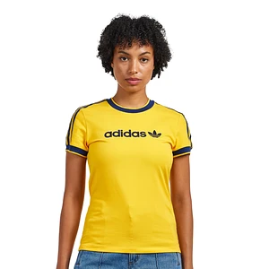 adidas - Graphic Badge Slim 3 Stripe Tee