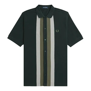 Fred Perry - Panelled Button Through Polo S