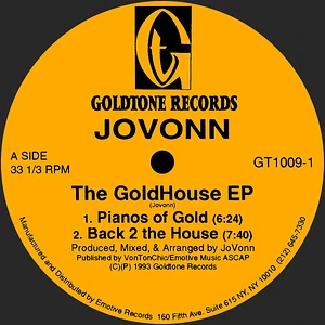 Jovonn - The Goldhouse EP