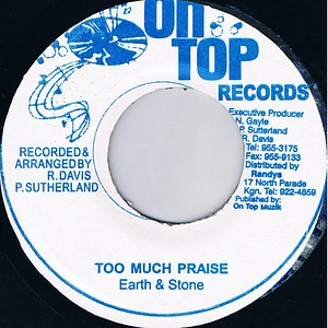 Earth And Stone - Too Much Praise