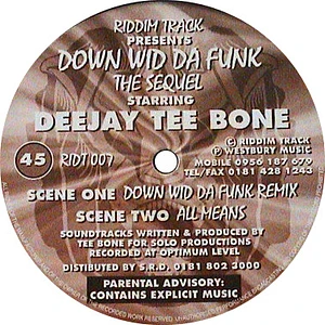 Teebone - Down Wid Da Funk (The Sequel)