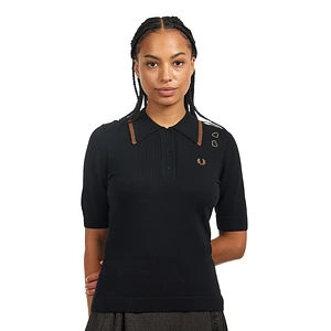 Fred Perry x Amy Winehouse Foundation - Metallic Tipped Knitted Shirt