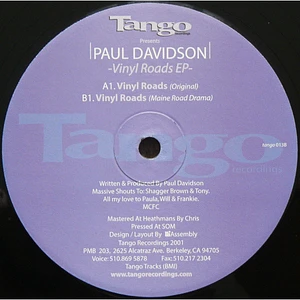 Paul Davidson - Vinyl Roads EP