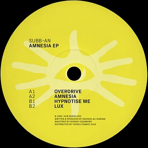 Subb-an - Amnesia EP