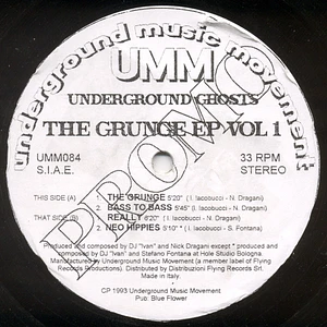 Underground Ghosts - The Grunge EP Volume 1