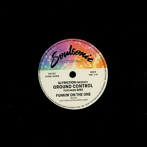 DJ Friction Presents Ground Control - All Night Long / Funkin' On The One Black Vinyl Edition