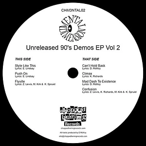 Mental Dimension - Unreleased 90's Demos Volume 2 Black Vinyl Edition