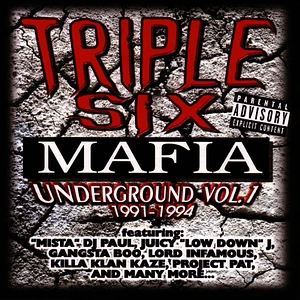 Triple Six Mafia - Underground Vol 1: 1991-1994 Red Black Vinyl Edition