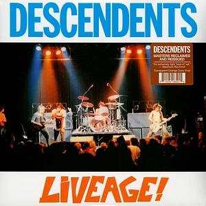 Descendents - Liveage! Clear Orange Vinyl Edition
