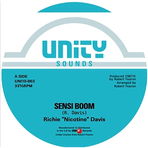 Richie "Nicotine" Davis - Sensi Boom / You Ha Fe Cool