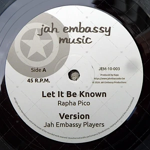 Rapha Pico - Let It Be Known