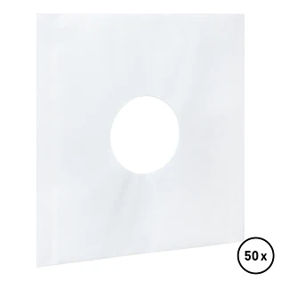 Record Inner Sleeve - 10" Vinyl Innenhüllen (antistatisch) (Mittelloch) (Weiß)