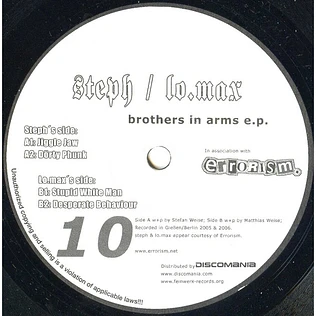 Steph / Lo.max - Brothers In Arms E.P.