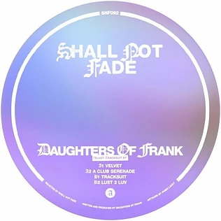 Daughters Of Frank - Velvet Tracksuit Ep Pink Vinyl Edition
