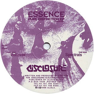 Essence - Pure Distinction EP