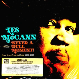 Les McCann - Never A Dull Moment Live From Coast Black Friday Record Store Day 2023 Vinyl Edition