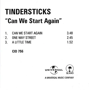 Tindersticks - Can We Start Again?